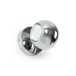 Aplique de pared LED con óptica "BOO" 9W - Cromo - Up & down - 2700K