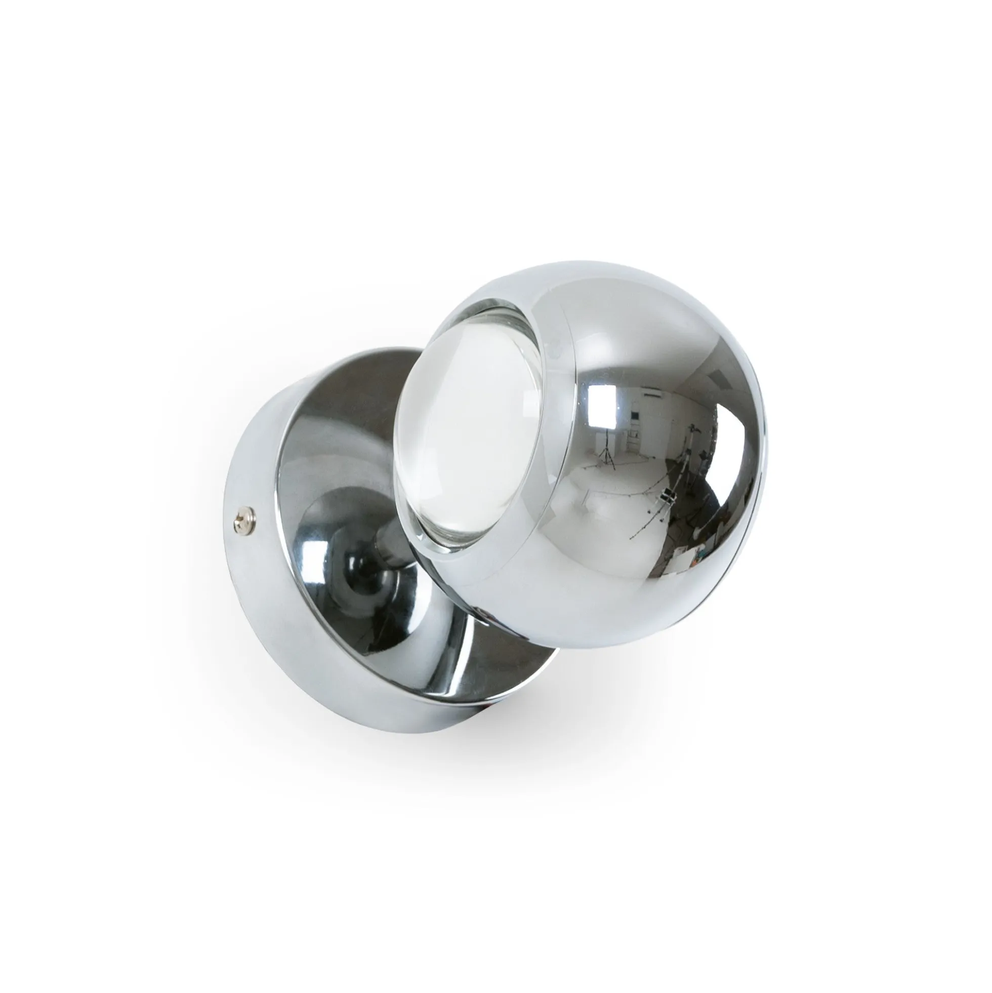 Aplique de pared LED con óptica "BOO" 9W - Cromo - Up & down - 2700K