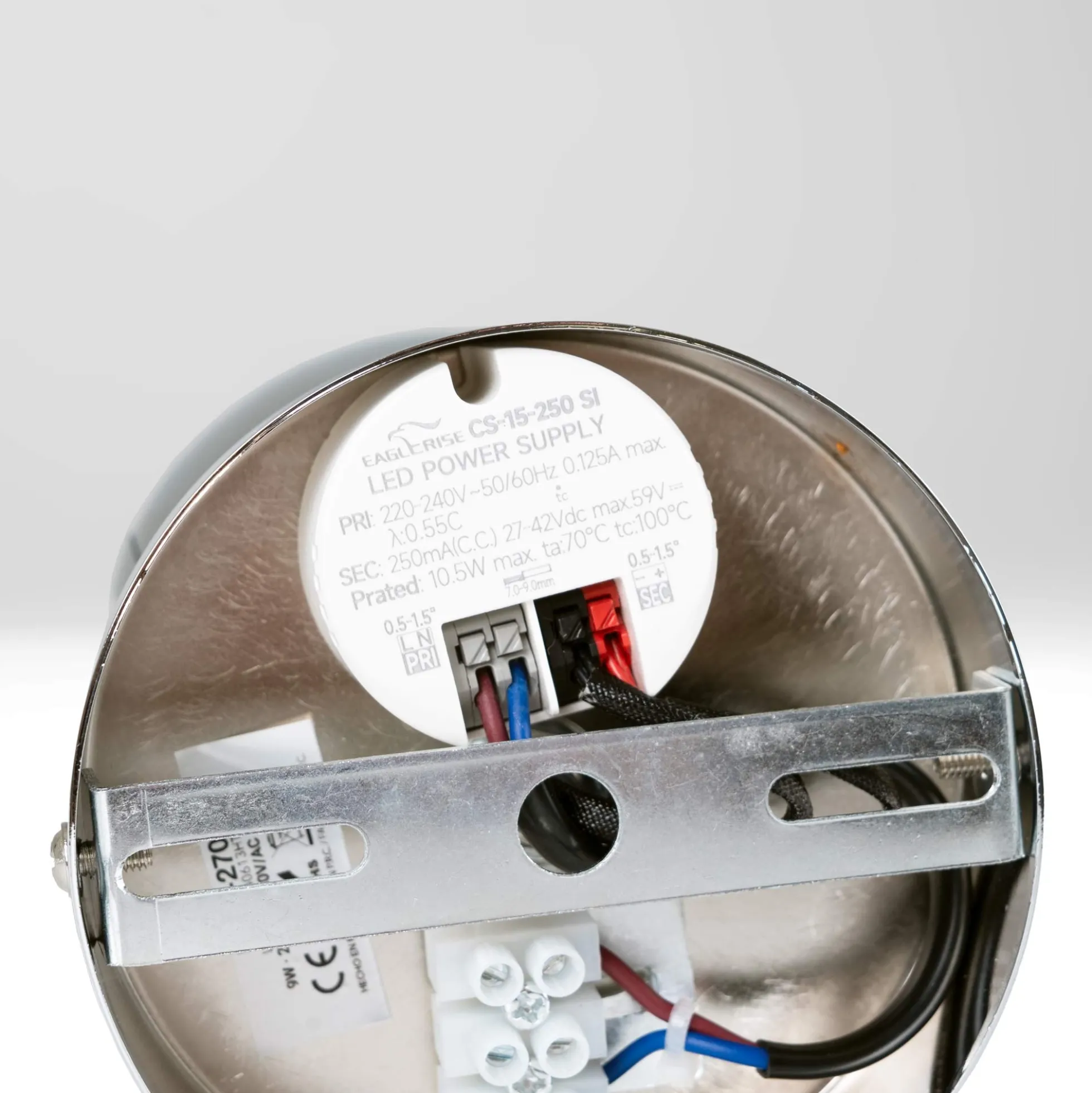 Aplique de pared LED con óptica "BOO" 9W - Cromo - Up & down - 2700K
