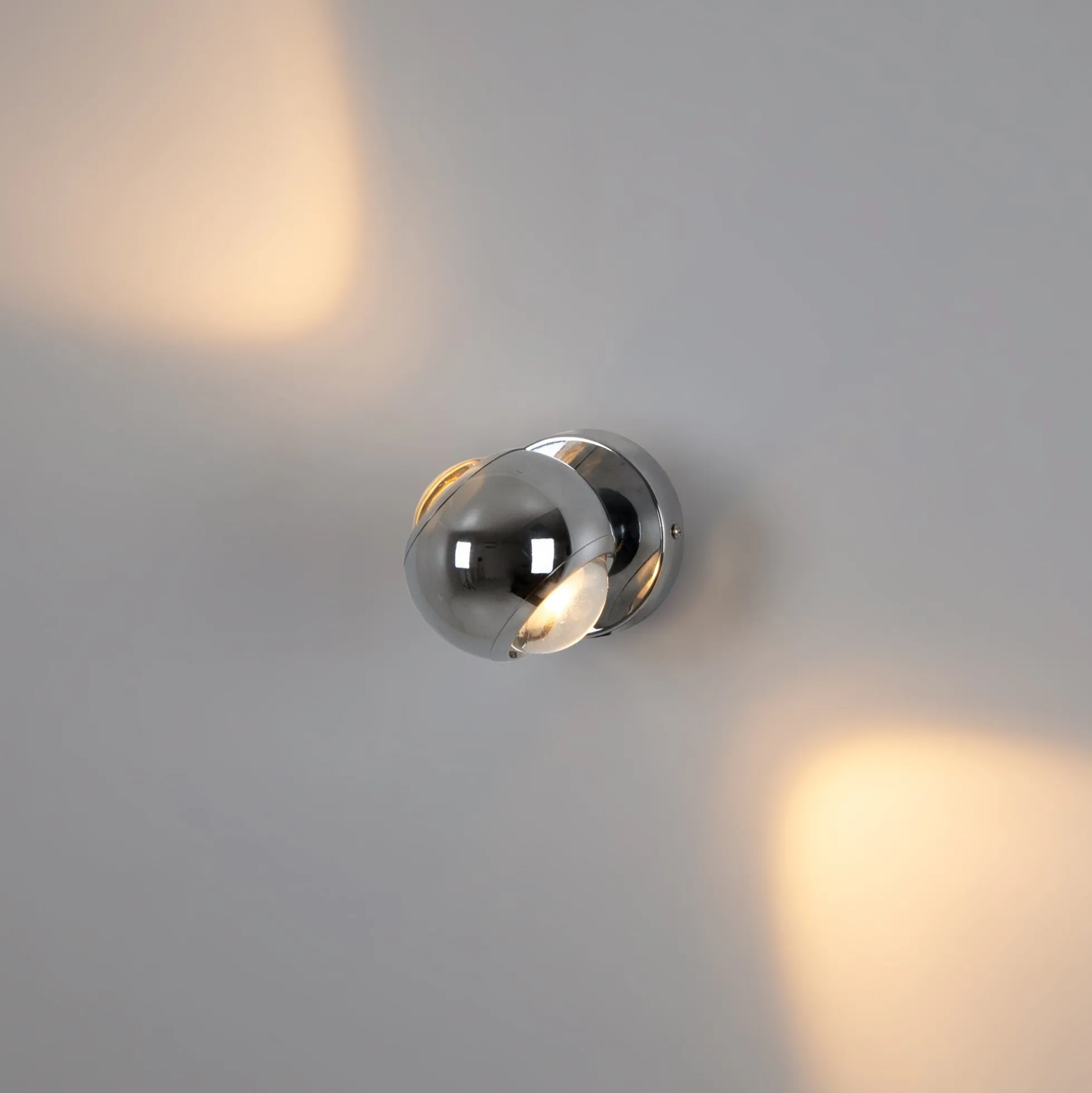 Aplique de pared LED con óptica "BOO" 9W - Cromo - Up & down - 2700K