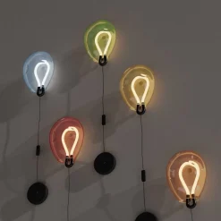 Aplique de pared LED cristal "GLOBO" 8W - Colores