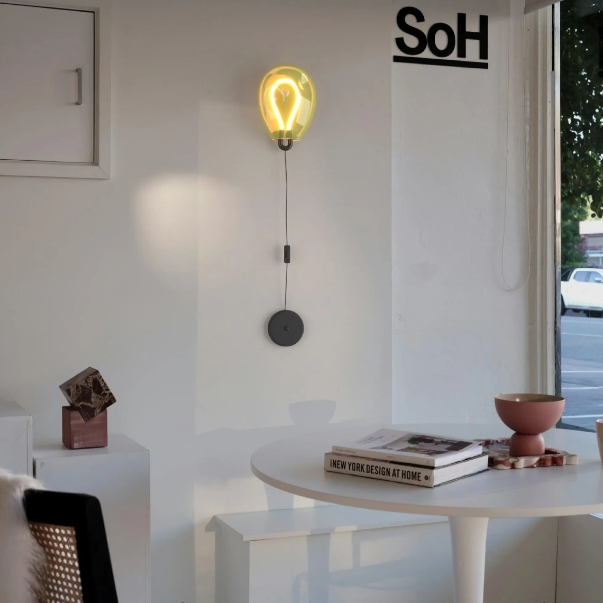Aplique de pared LED cristal "GLOBO" 8W - Colores