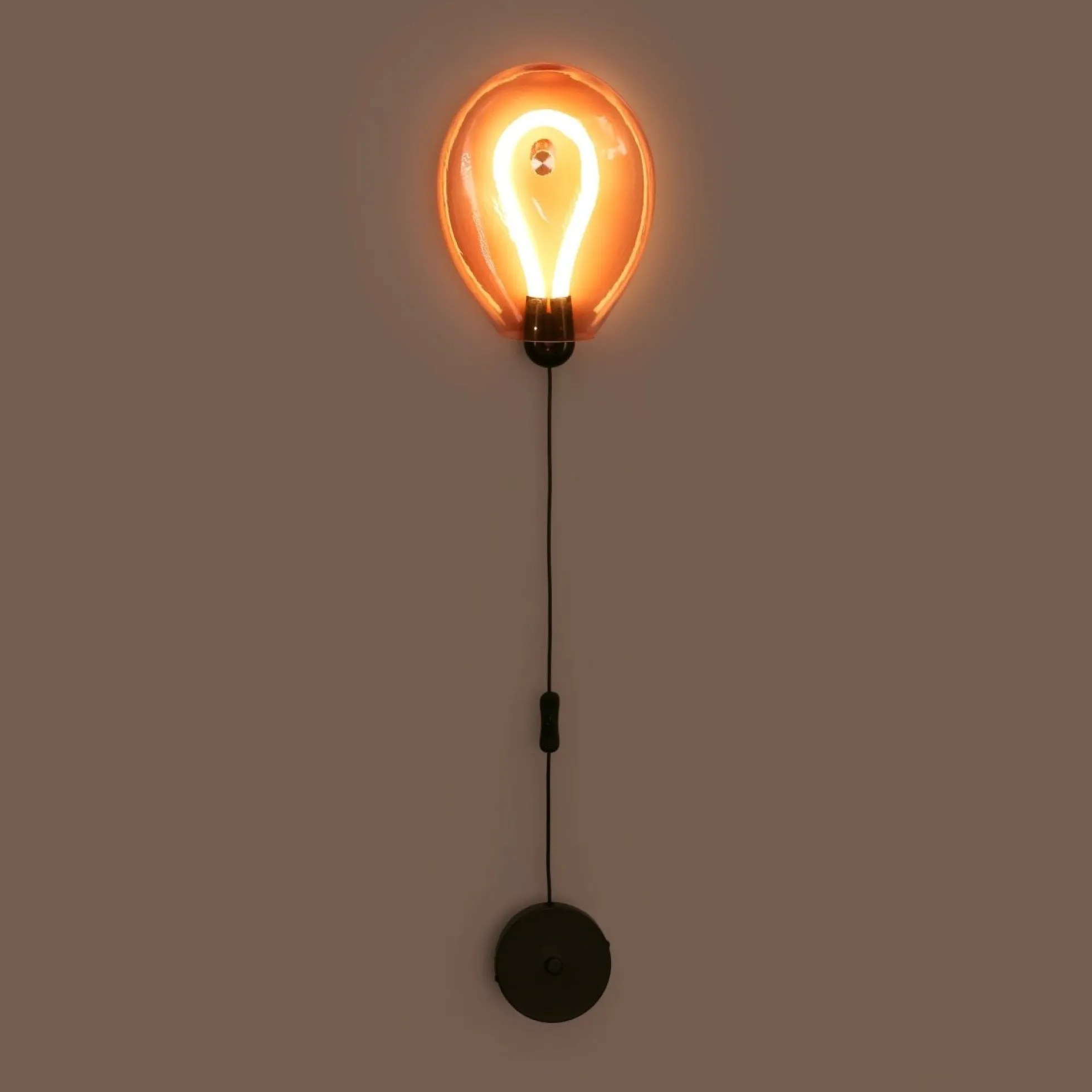 Aplique de pared LED cristal "GLOBO" 8W - Colores