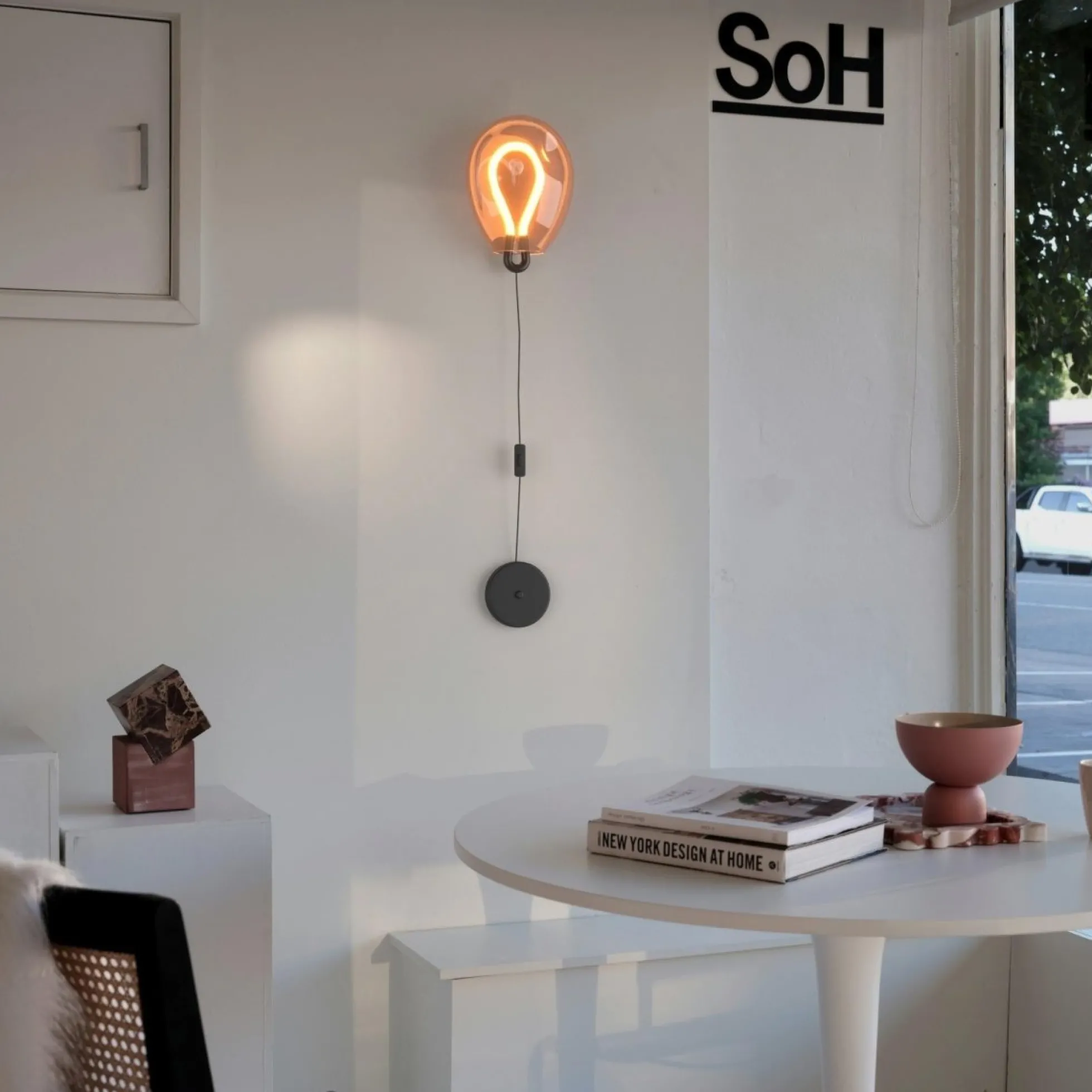 Aplique de pared LED cristal "GLOBO" 8W - Colores