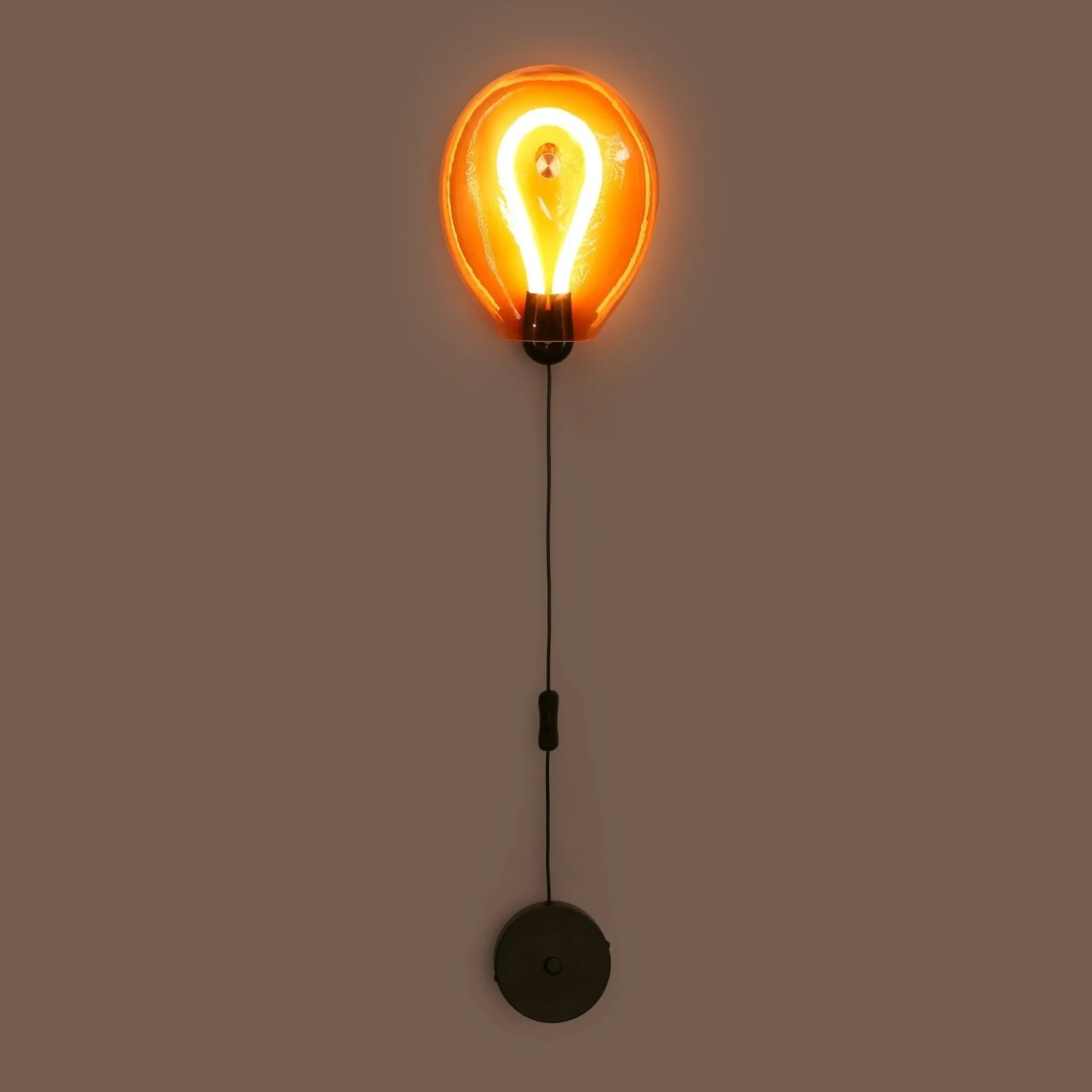 Aplique de pared LED cristal "GLOBO" 8W - Colores