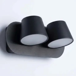 Aplique de pared LED doble "KOP-2" orientable 12W