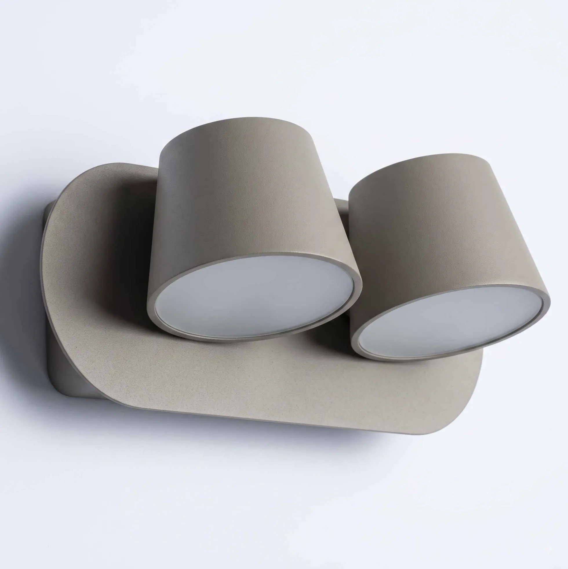 Aplique de pared LED doble "KOP-2" orientable 12W