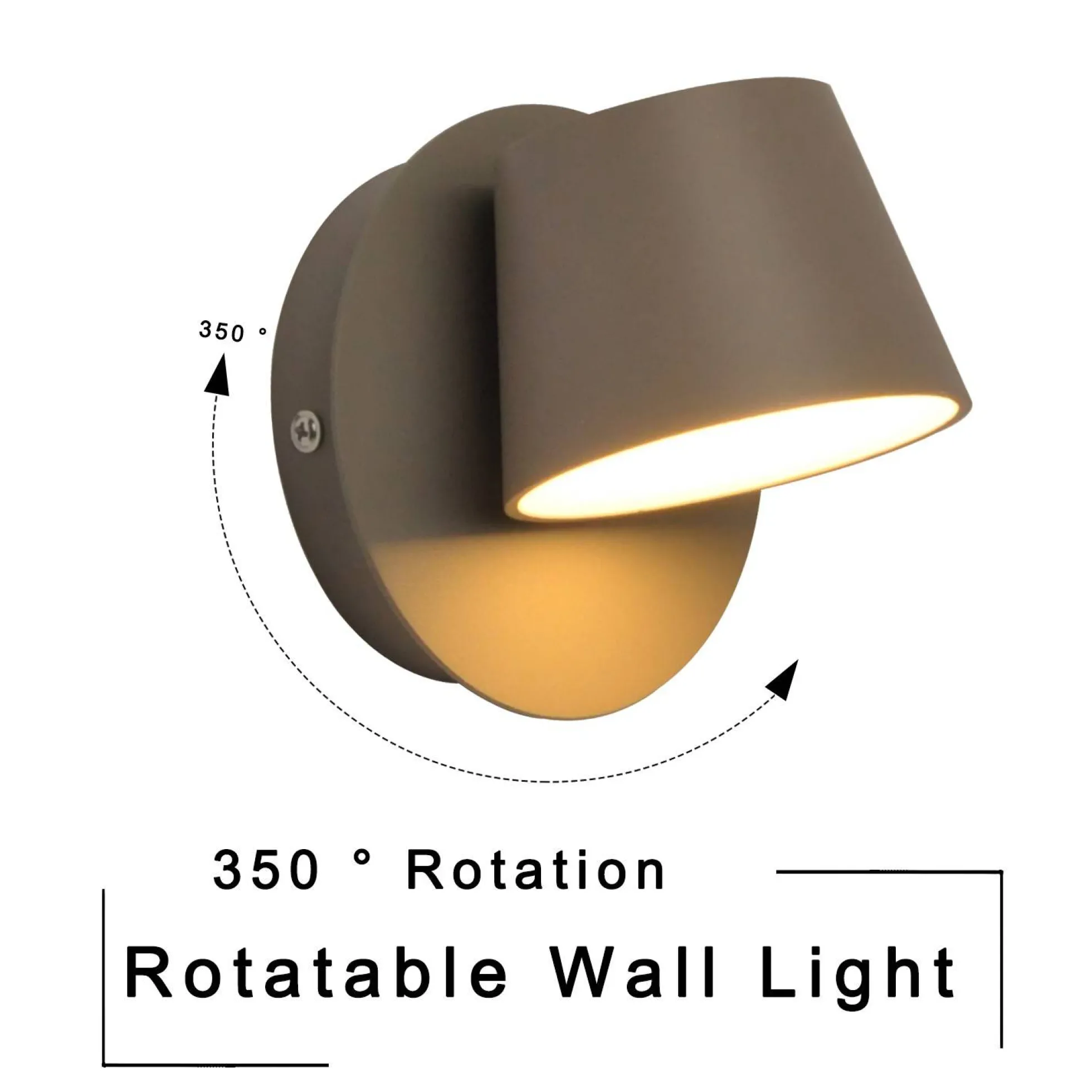 Aplique de pared LED "KOP" orientable 6W