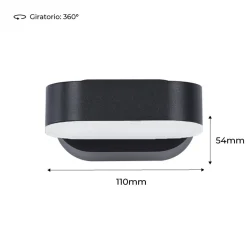 Aplique de pared LED para exterior endura 7W orientable IP54