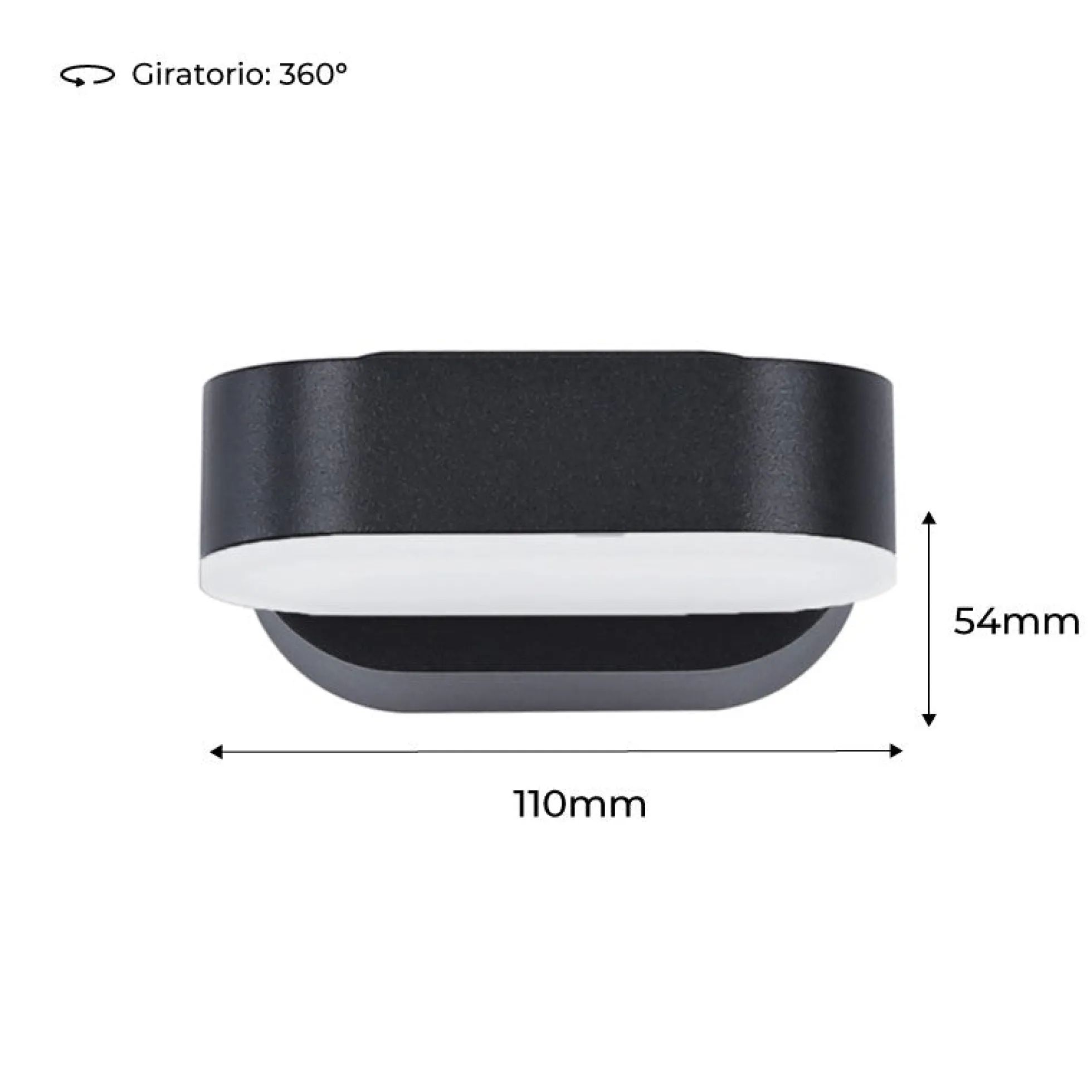 Aplique de pared LED para exterior endura 7W orientable IP54