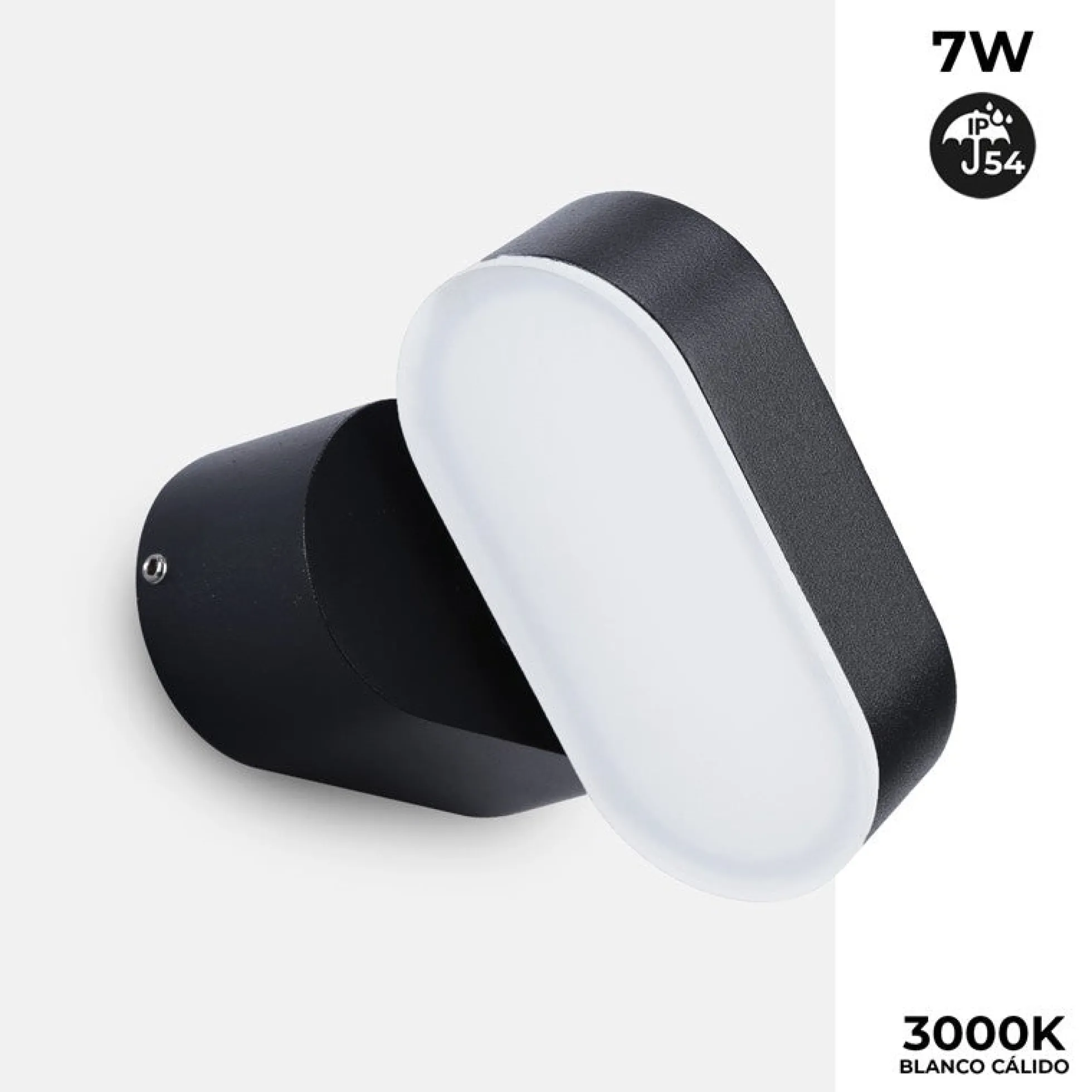 Aplique de pared LED para exterior endura 7W orientable IP54