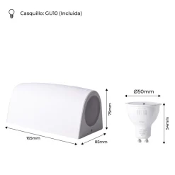 Aplique de pared LED up & down FUMAGALLI MARTA GU10 2x3,5W