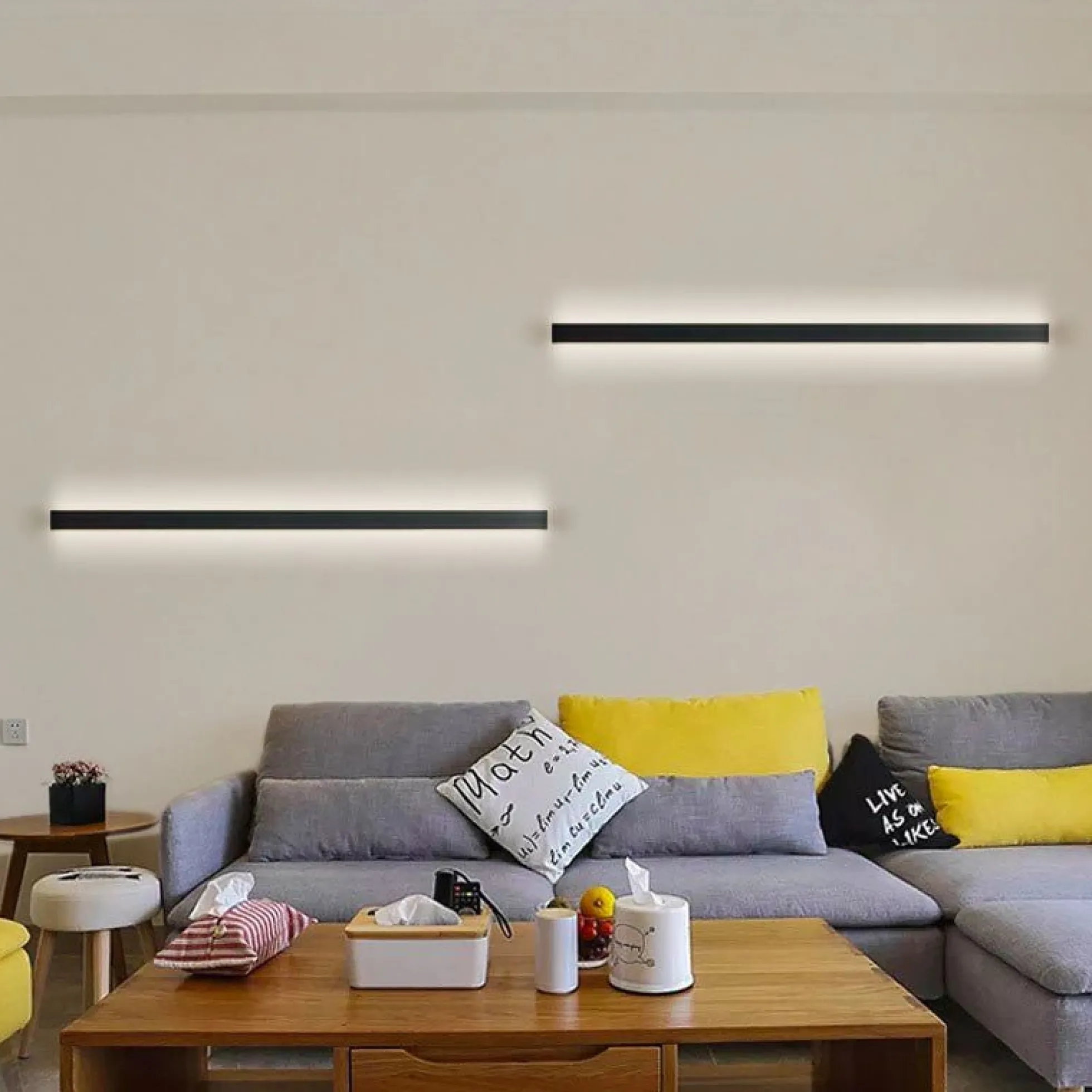 Aplique de pared lineal con LED integrado - 22W - 100cm - IP20