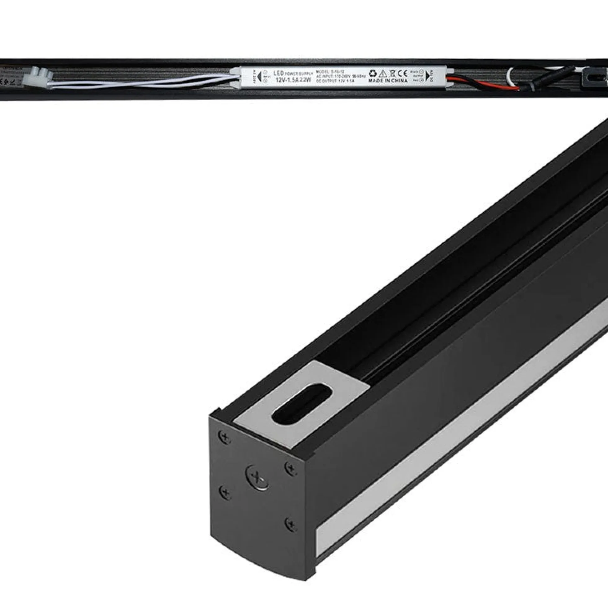 Aplique de pared lineal con LED integrado - 22W - 100cm - IP20