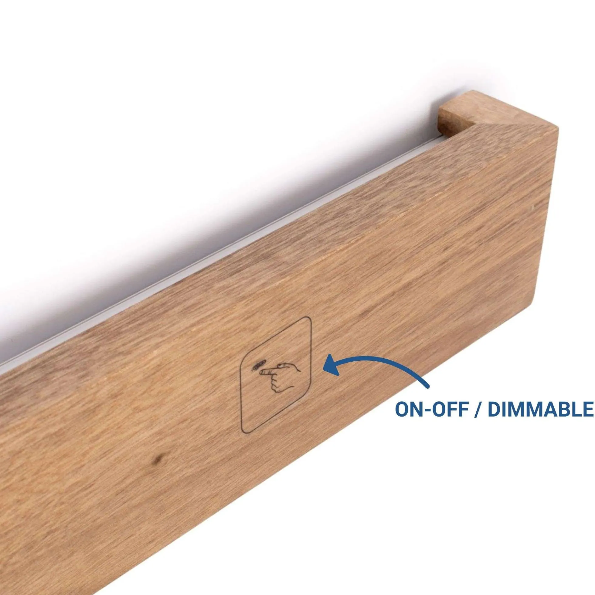 Aplique de pared lineal madera "Wooden" - Dimmable - 24W - 100cm