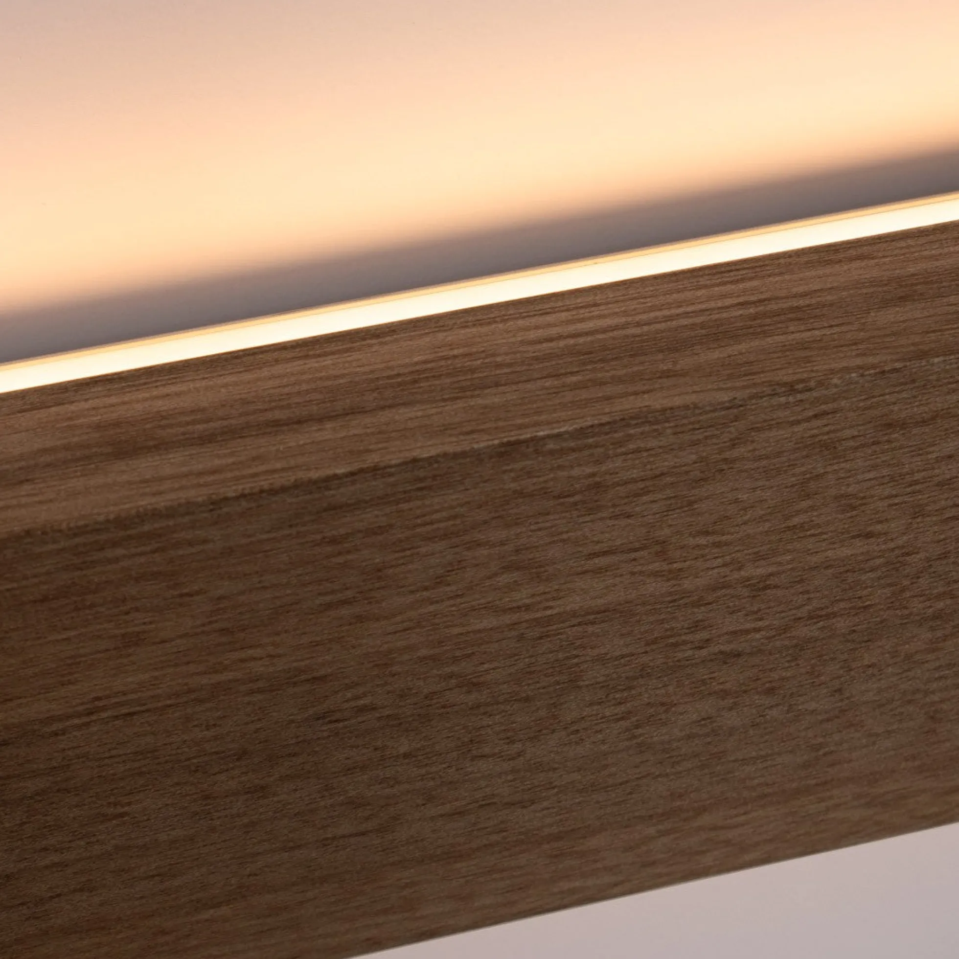 Aplique de pared lineal madera "Wooden" - Dimmable - 24W - 100cm