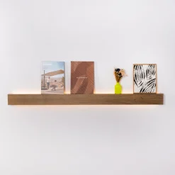 Aplique de pared lineal madera