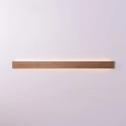 Aplique de pared lineal madera