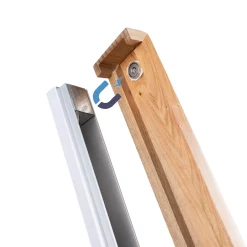 Aplique de pared lineal madera