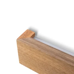 Aplique de pared lineal madera