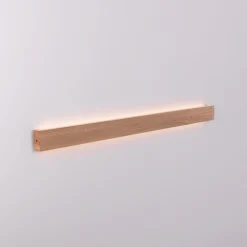 Aplique de pared lineal madera