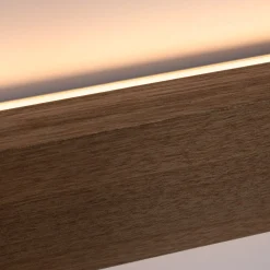 Aplique de pared lineal madera