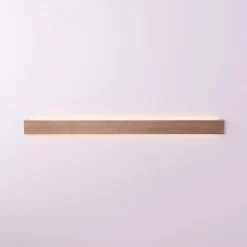 Aplique de pared lineal madera