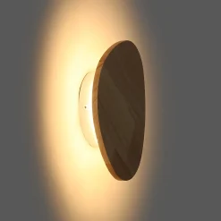Aplique de pared madera "Eclipse 3" 8W - Luz cálida