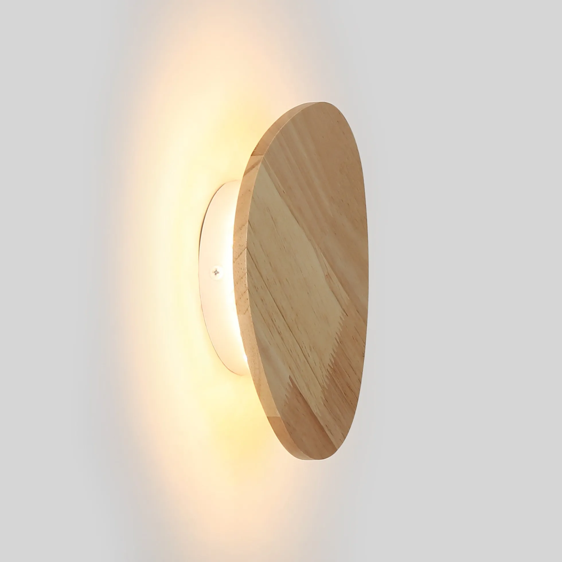 Aplique de pared madera "Eclipse 3" 8W - Luz cálida