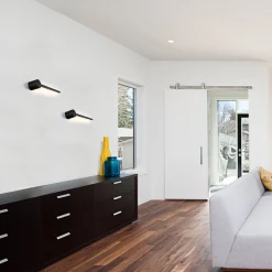 Aplique de pared minimalista lineal