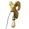 Aplique de pared Muflón Dorado "Capris" E27