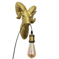 Aplique de pared Muflón Dorado "Capris" E27