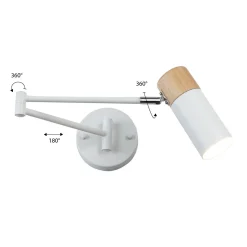 Aplique de pared nórdico extensible