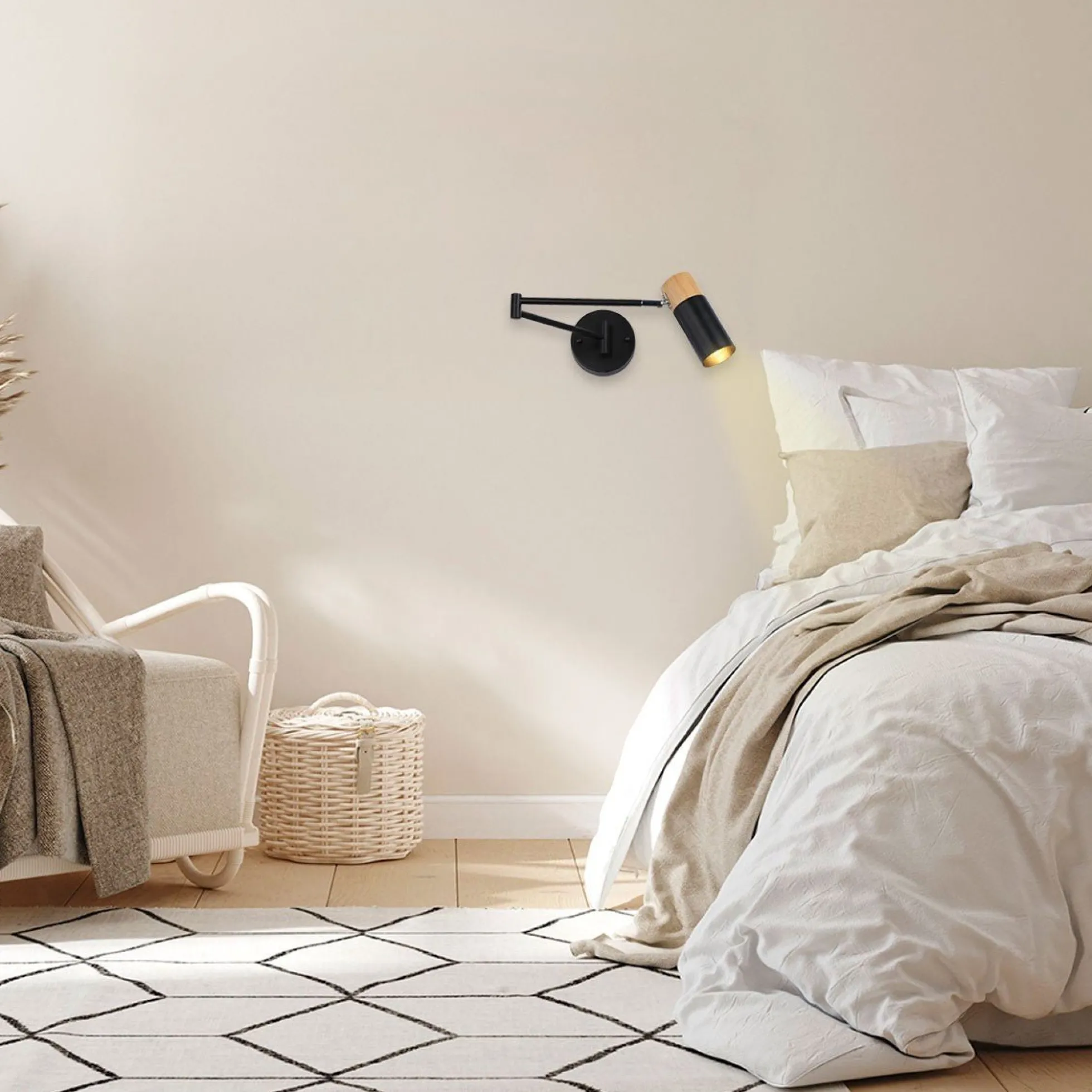 Aplique de pared nórdico extensible "LOGAN" - E27 G45