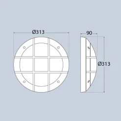 Aplique de pared náutico FUMAGALLI GELMI-GR E27 IP66