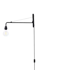 Aplique de pared orientable con cable y enchufe "Pitt"