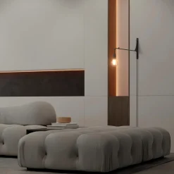 Aplique de pared orientable con cable y enchufe