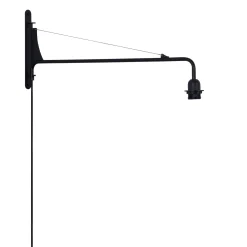 Aplique de pared orientable con cable y enchufe
