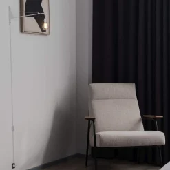 Aplique de pared orientable con cable y enchufe