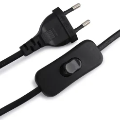 Aplique de pared orientable con cable y enchufe