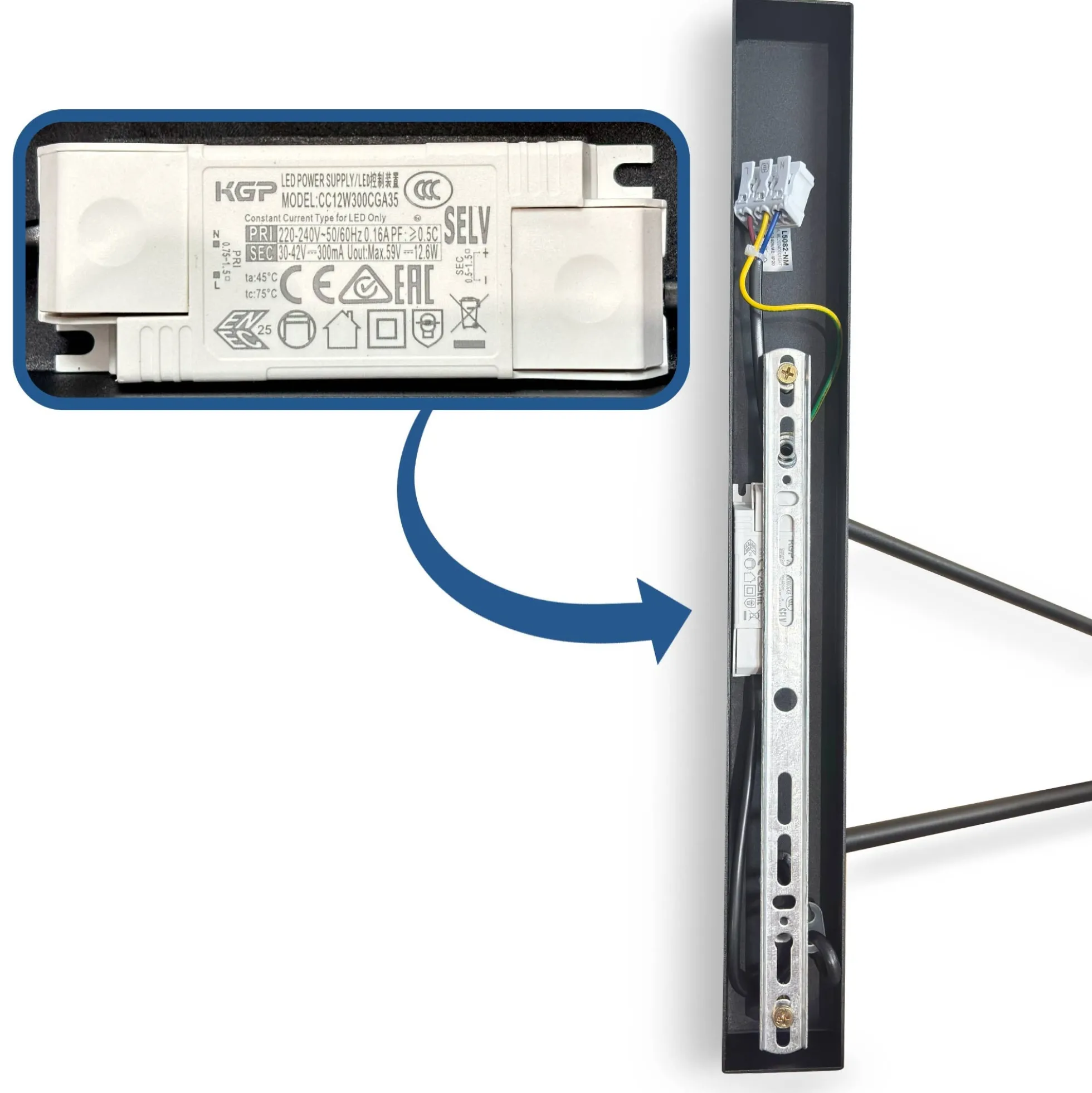 Aplique de pared orientable "GINNET AIR" - 12W - 3000K