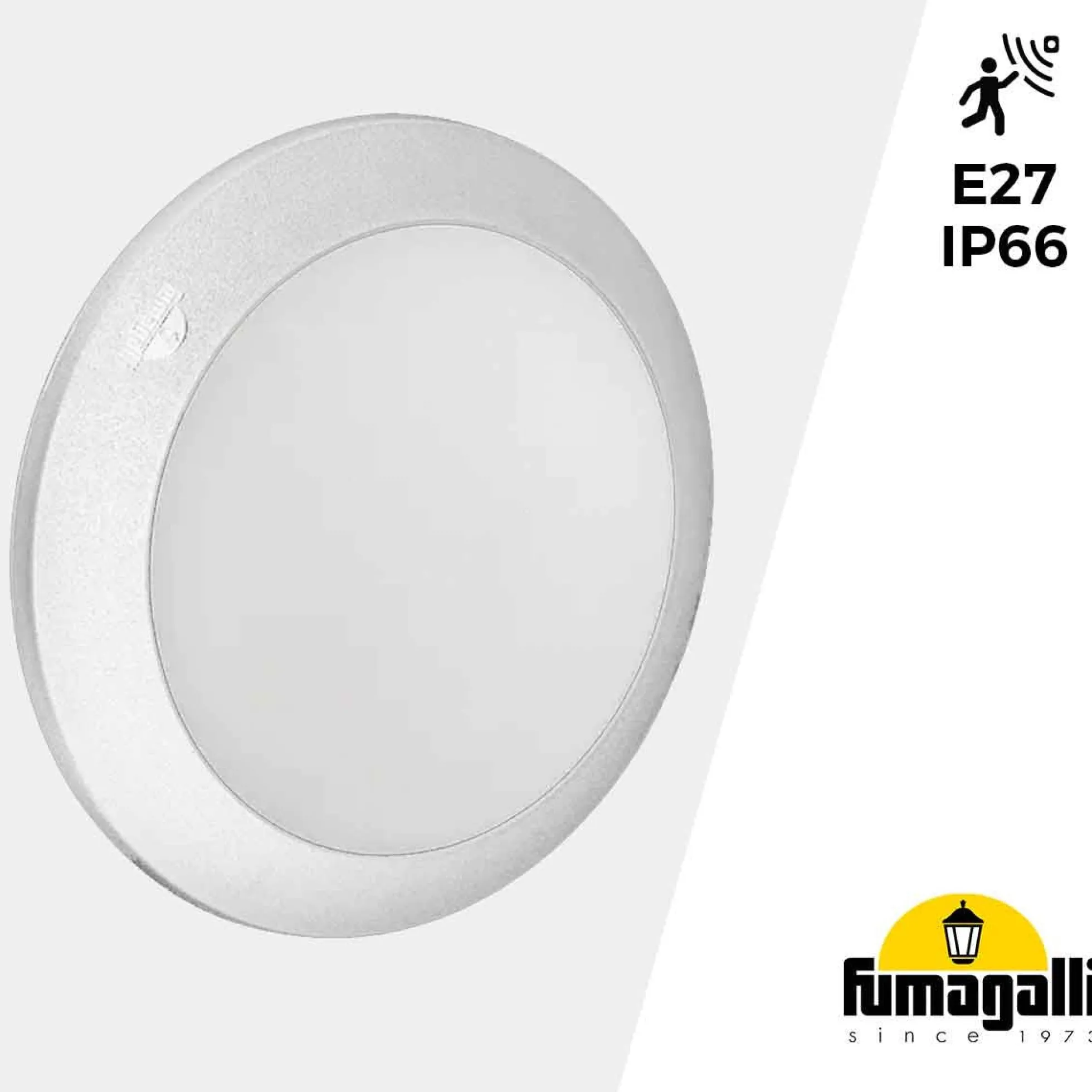 Aplique de pared o techo con sensor FUMAGALLI BERTA E27