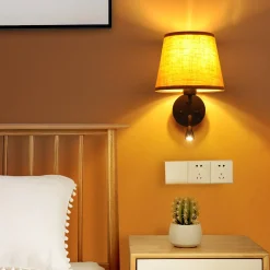 Aplique de pared "PAIR" E27 con foco LED de lectura 3W