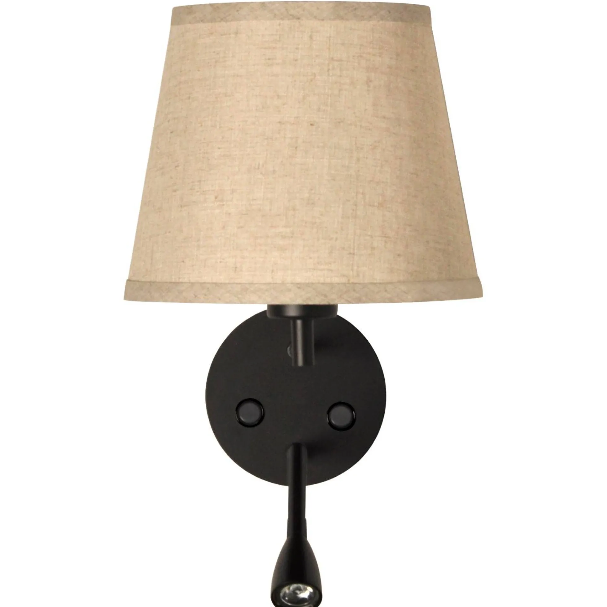 Aplique de pared "PAIR" E27 con foco LED de lectura 3W