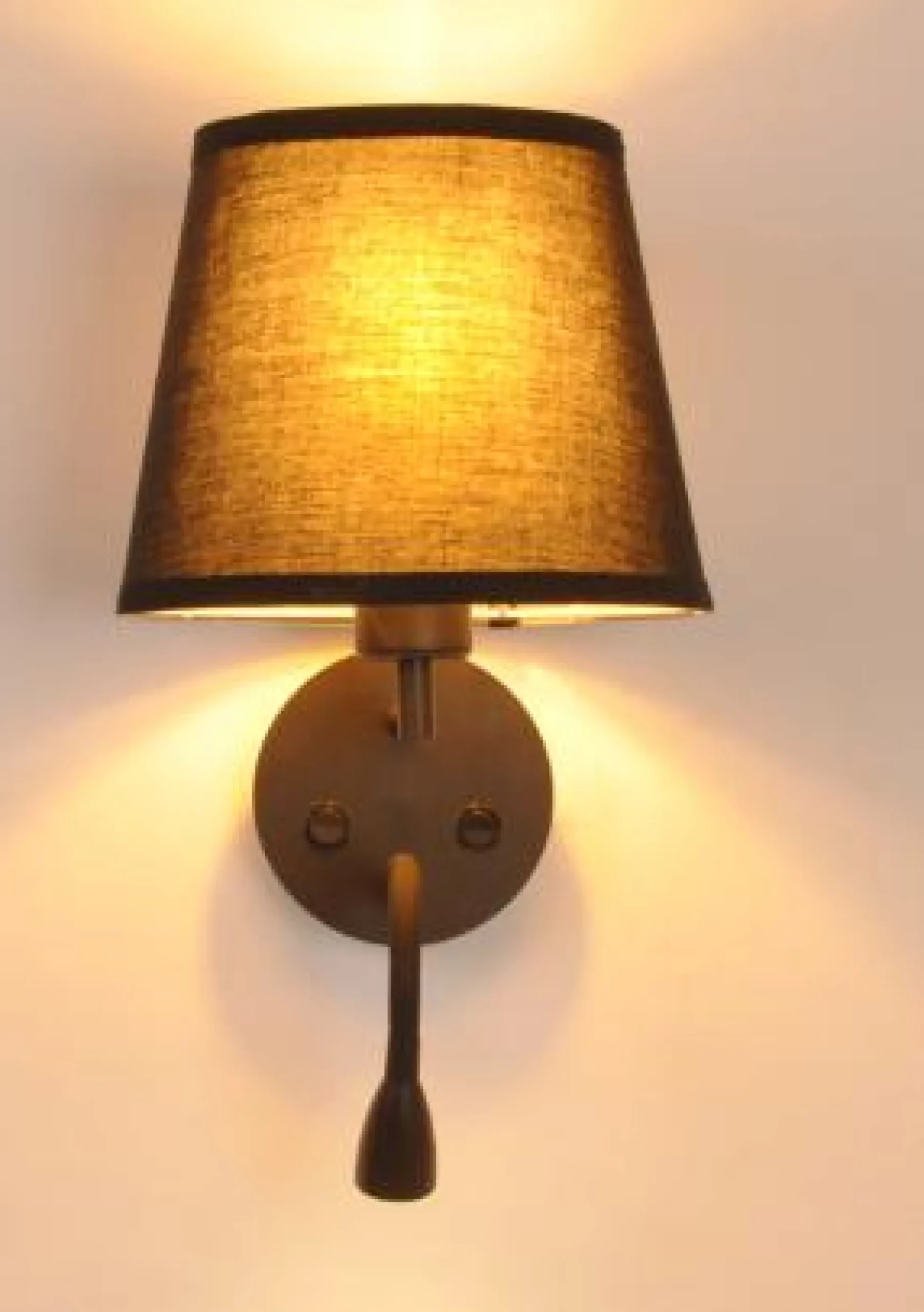 Aplique de pared "PAIR" E27 con foco LED de lectura 3W