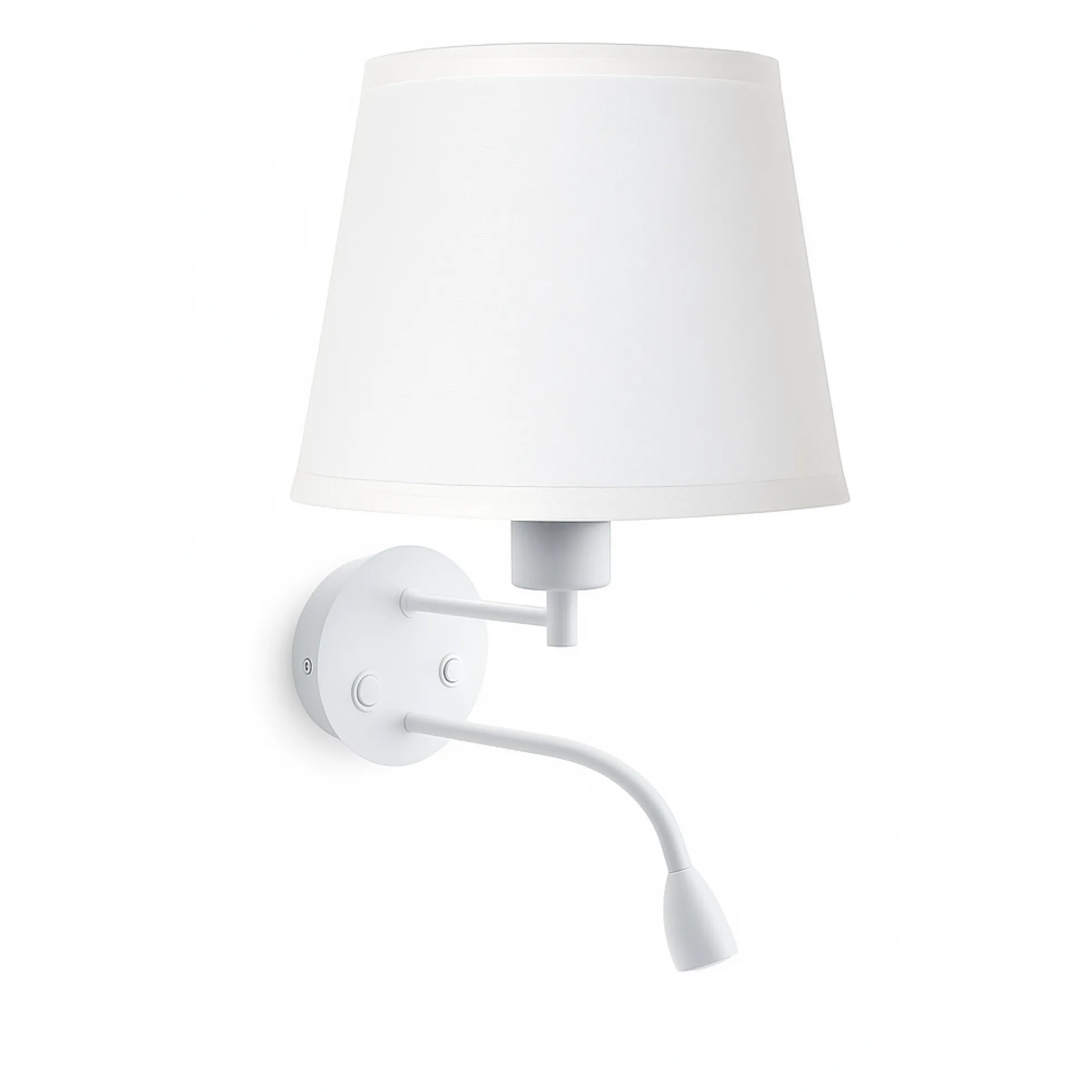 Aplique de pared "PAIR" E27 con foco LED de lectura 3W