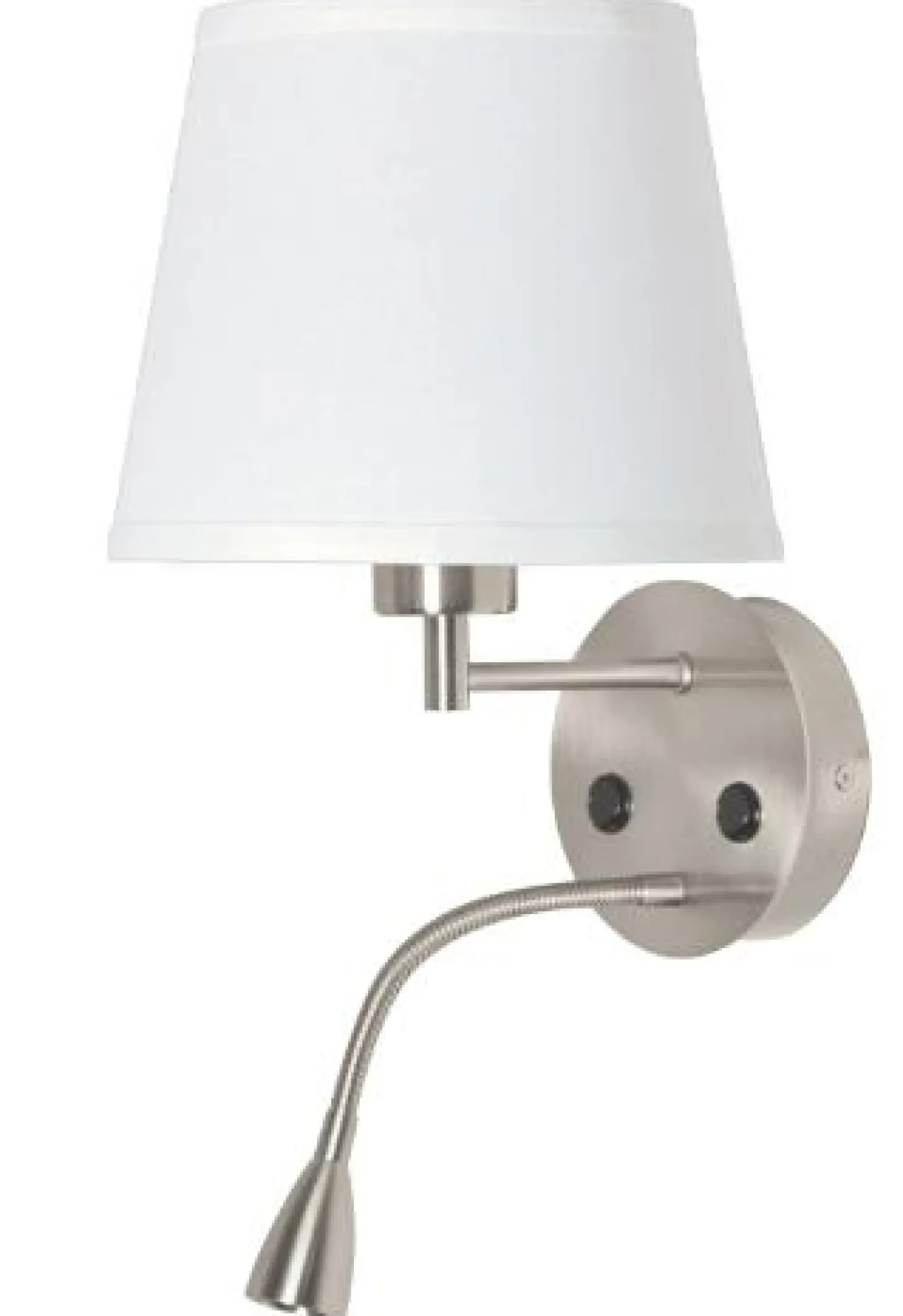 Aplique de pared "PAIR" E27 con foco LED de lectura 3W