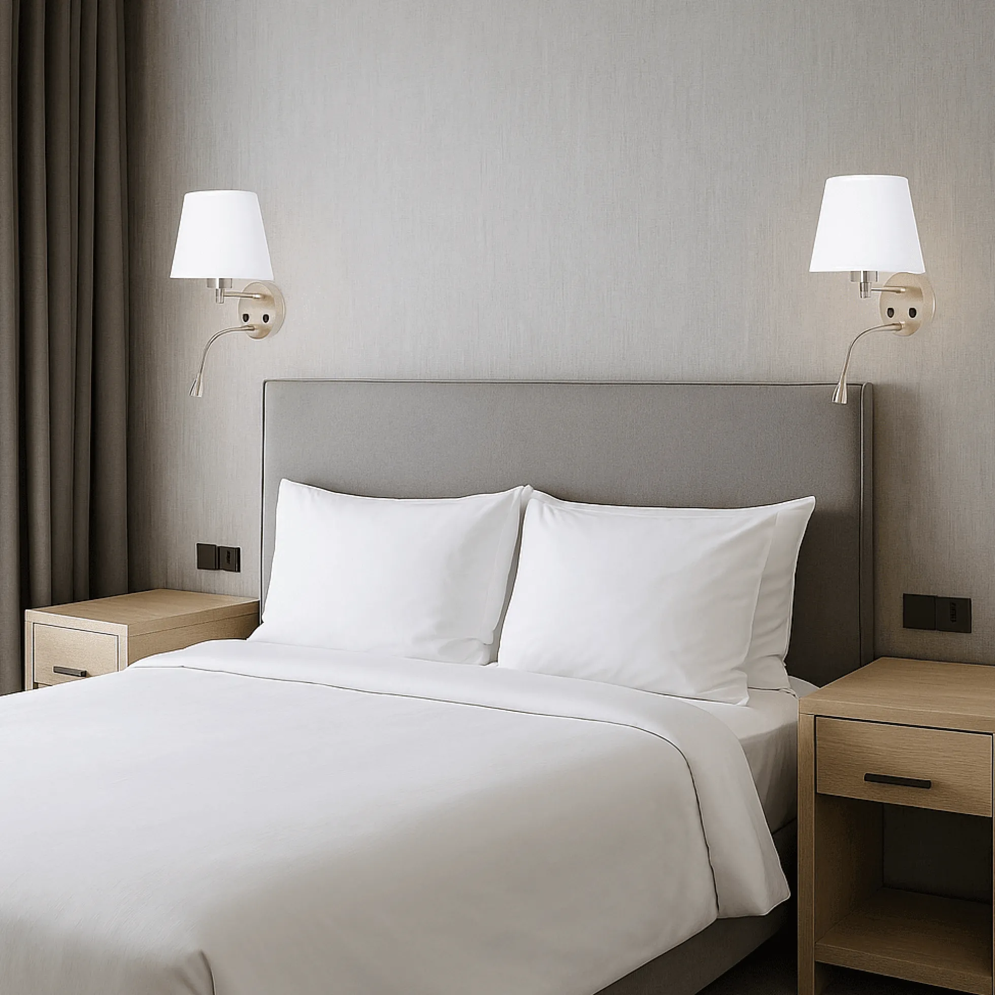 Aplique de pared "PAIR" E27 con foco LED de lectura 3W