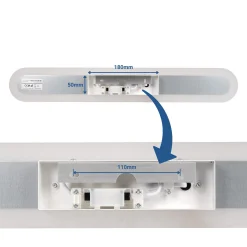Aplique de pared para baño - 10W - 60 cm - 4000K