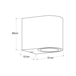 Aplique de pared para exterior